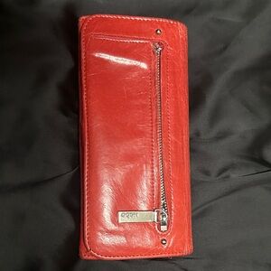 HOBO Red Leather Wallet